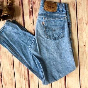 LEVI’S 505 Vintage Orange Tag High Rise Boot Jeans